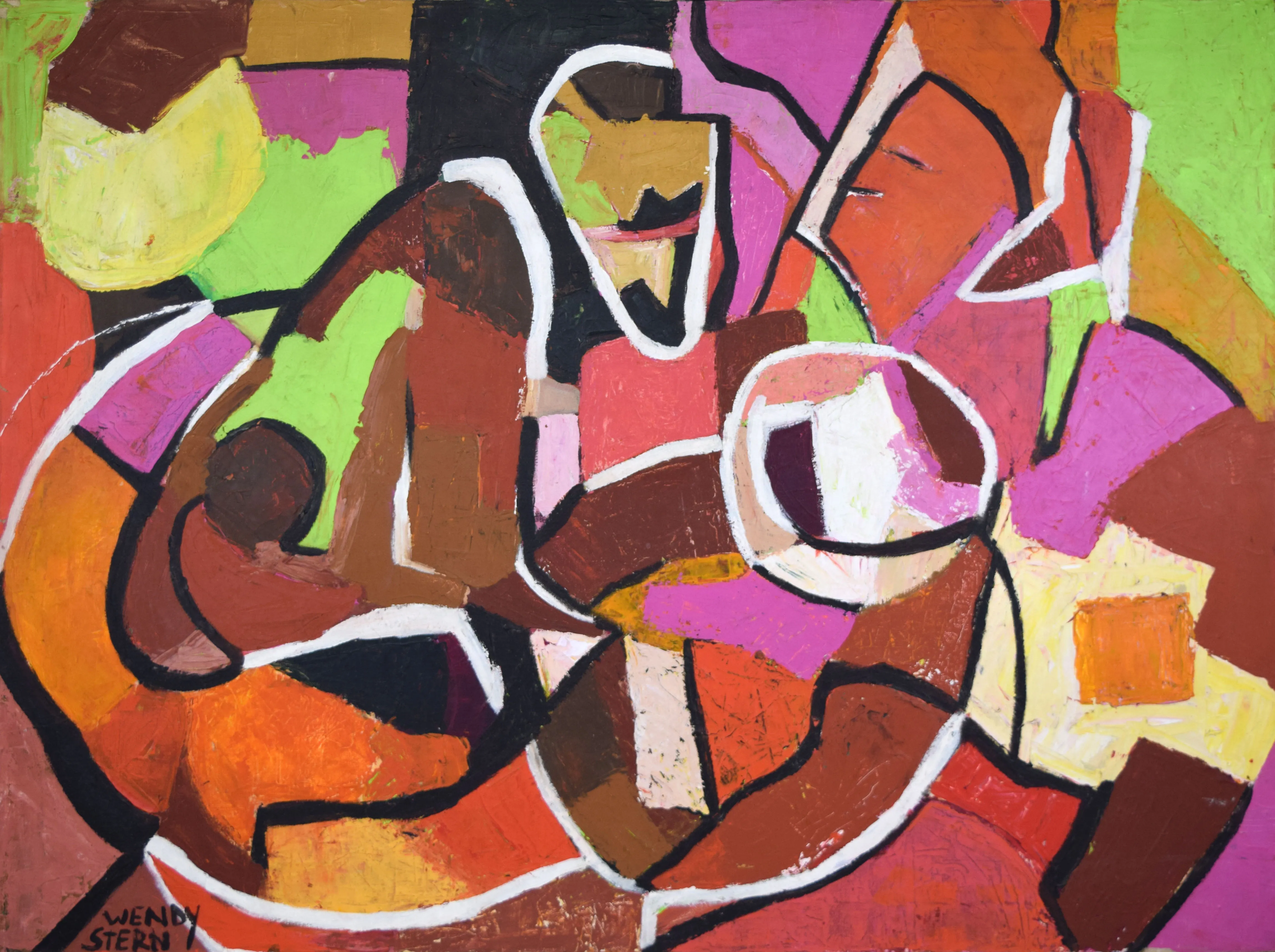 Mid Century Modern Abstract Painting 2 Mid Century Modern Abstract Painting