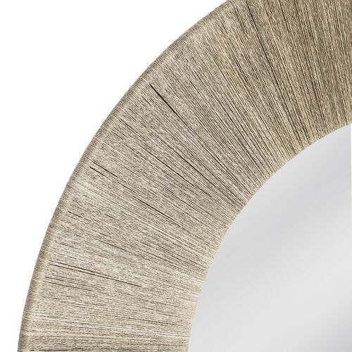Azariah 48" Round Rope Wall Mirror, Light Natural 5 Azariah 48" Round Rope Wall Mirror, Light Natural