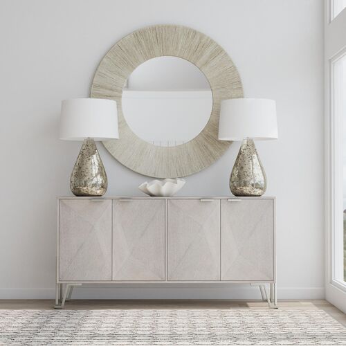 Azariah 48" Round Rope Wall Mirror, Light Natural 6 Azariah 48" Round Rope Wall Mirror, Light Natural