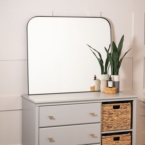 Brendan Wall Mirror, Black 3 Brendan Wall Mirror, Black