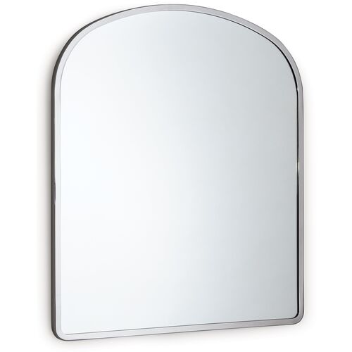 Cloak Wall Mirror, Polished Nickel 1 Cloak Wall Mirror, Polished Nickel