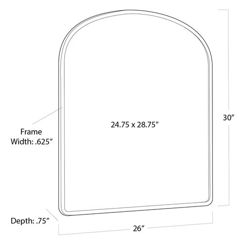 Cloak Wall Mirror, Polished Nickel 6 Cloak Wall Mirror, Polished Nickel
