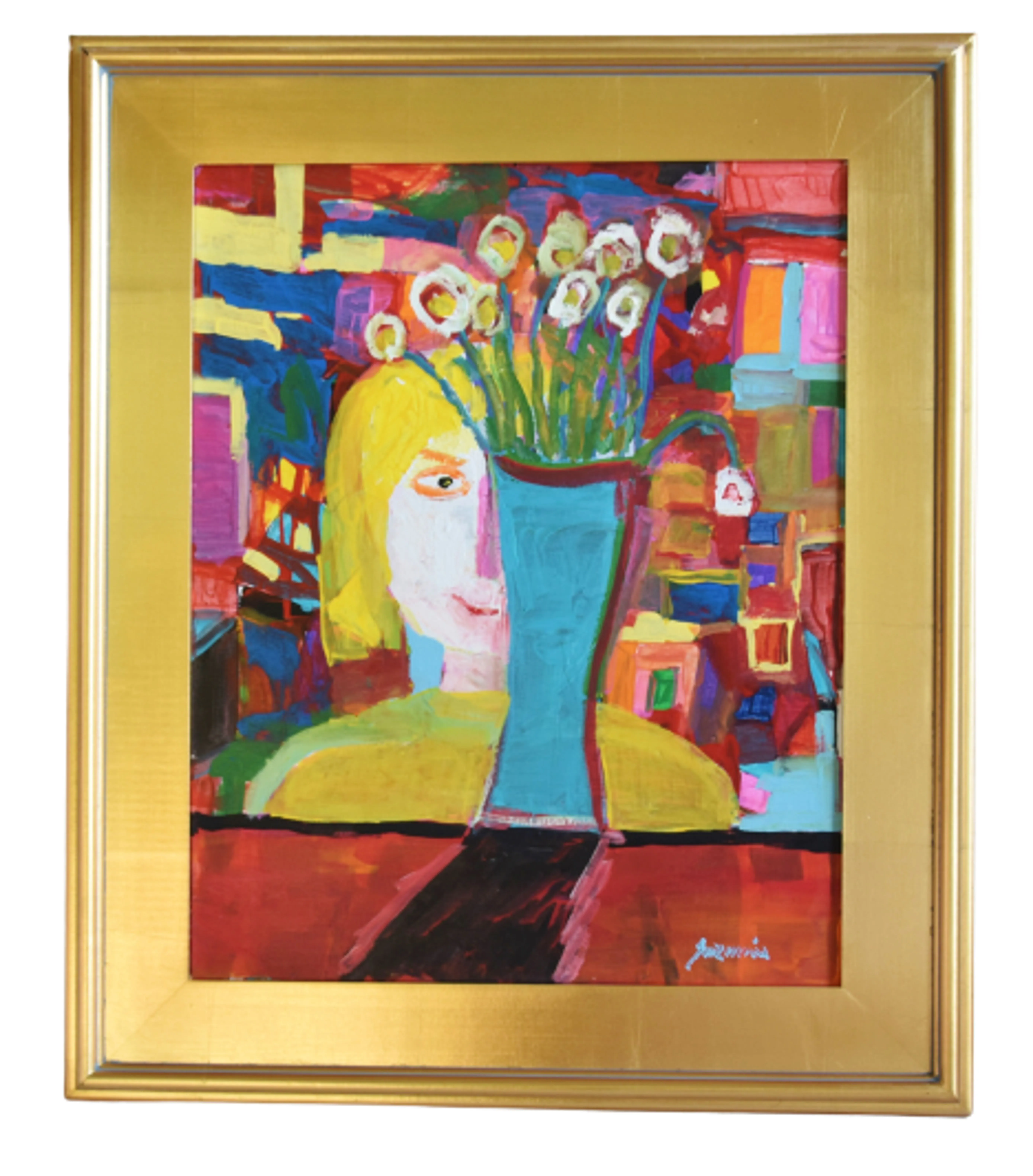 Juan Guzman Abstract Portrait Painting 1 Juan Guzman Abstract Portrait Painting