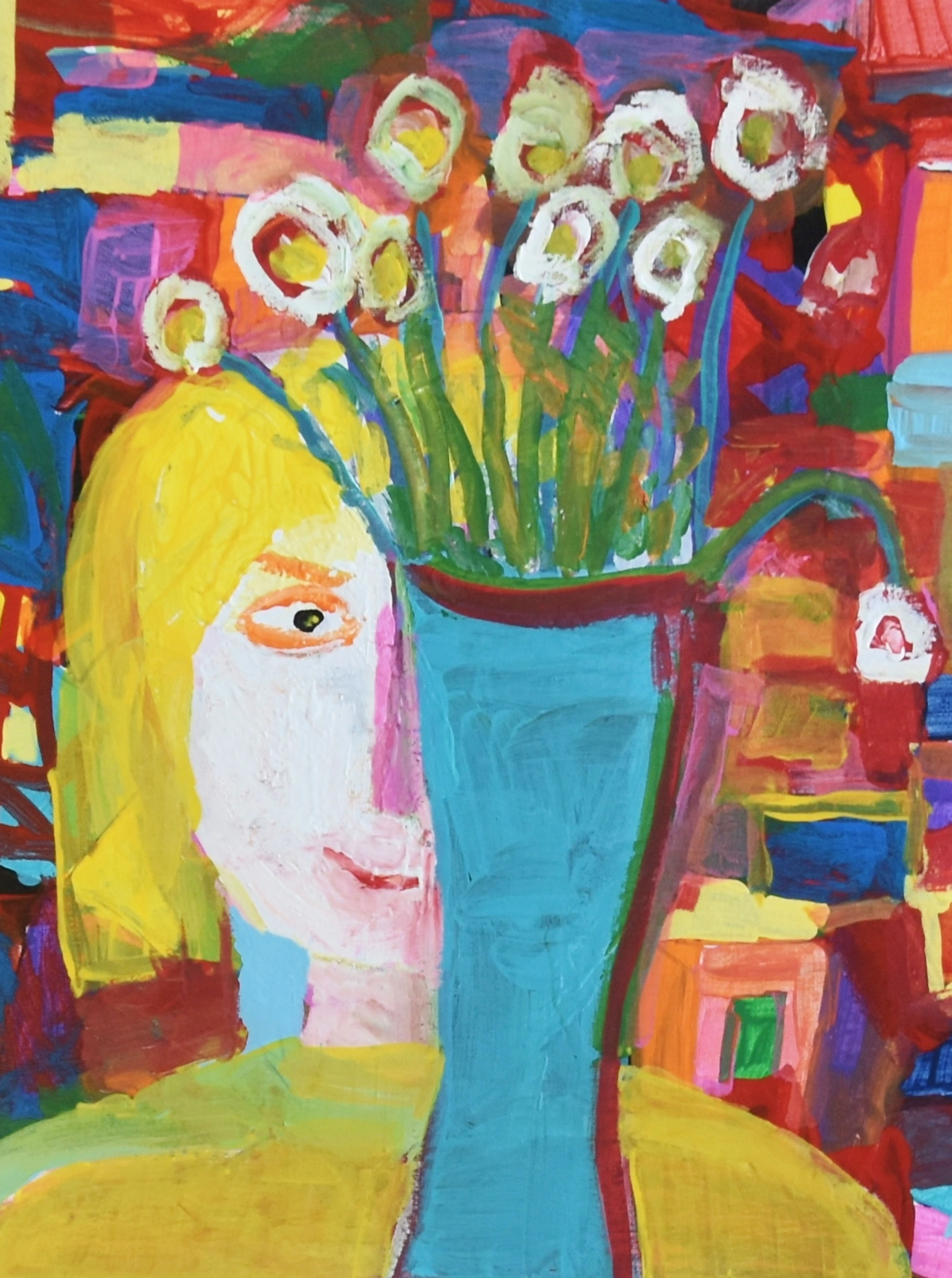 Juan Guzman Abstract Portrait Painting 6 Juan Guzman Abstract Portrait Painting