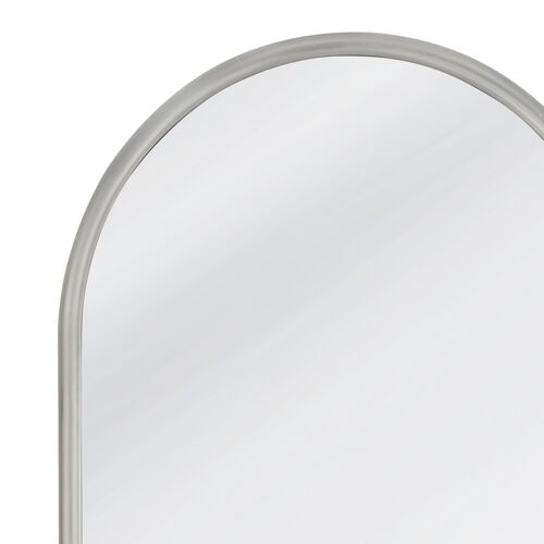 Saffron Leaner Arched Floor Mirror, Silver Leaf 3 Saffron Leaner Arched Floor Mirror, Silver Leaf