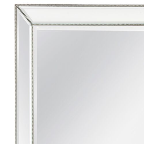 Evan Floor Mirror, White/Silver 5 Evan Floor Mirror, White/Silver