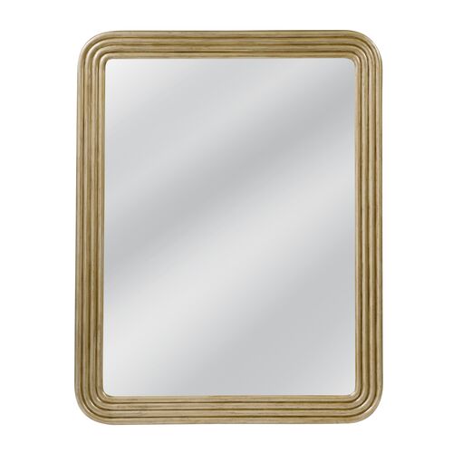Brisa Carved Wall Mirror, Antique Gold 1 Brisa Carved Wall Mirror, Antique Gold