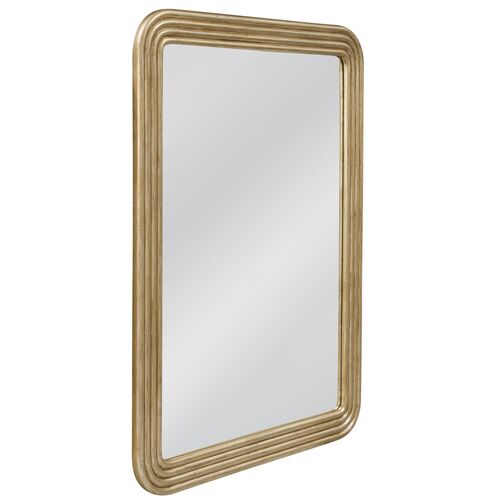 Brisa Carved Wall Mirror, Antique Gold 2 Brisa Carved Wall Mirror, Antique Gold