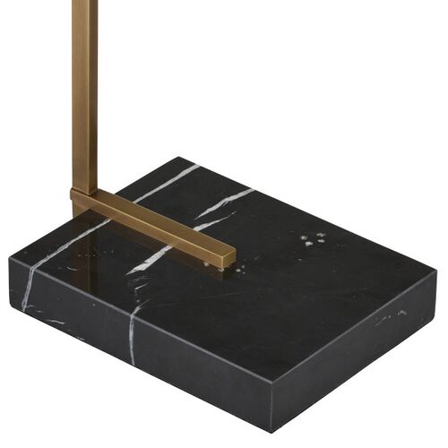 Neil Marble Drink Table, Antique Brass/Black 3 Neil Marble Drink Table, Antique Brass/Black