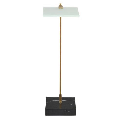 Neil Marble Drink Table, Antique Brass/Black 6 Neil Marble Drink Table, Antique Brass/Black
