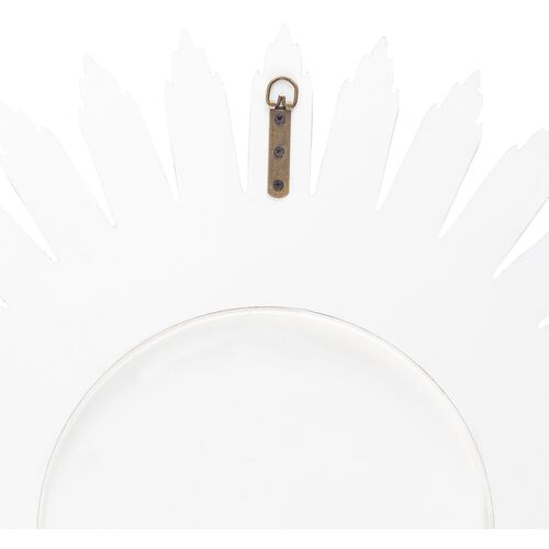 Sylvia Starburst Wall Mirror, White 3 Sylvia Starburst Wall Mirror, White