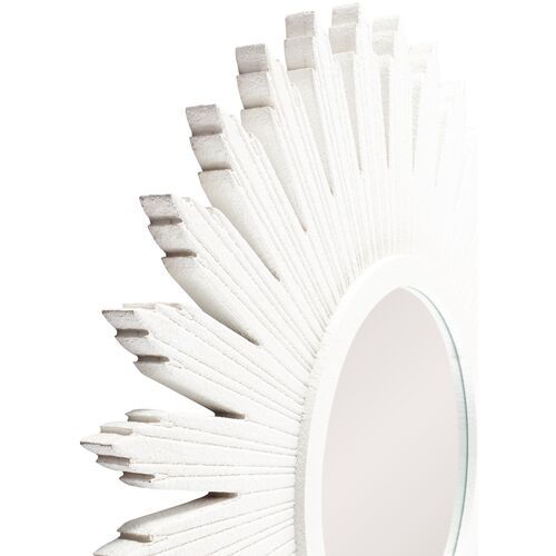 Sylvia Starburst Wall Mirror, White 4 Sylvia Starburst Wall Mirror, White