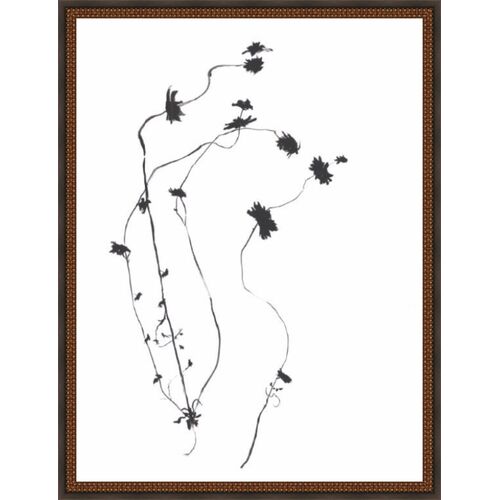 Inky Floral I Painting by Maelani Blue 1 Inky Floral I Painting by Maelani Blue