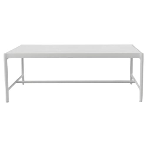 Riyana Outdoor Aluminum Coffee Table, White
