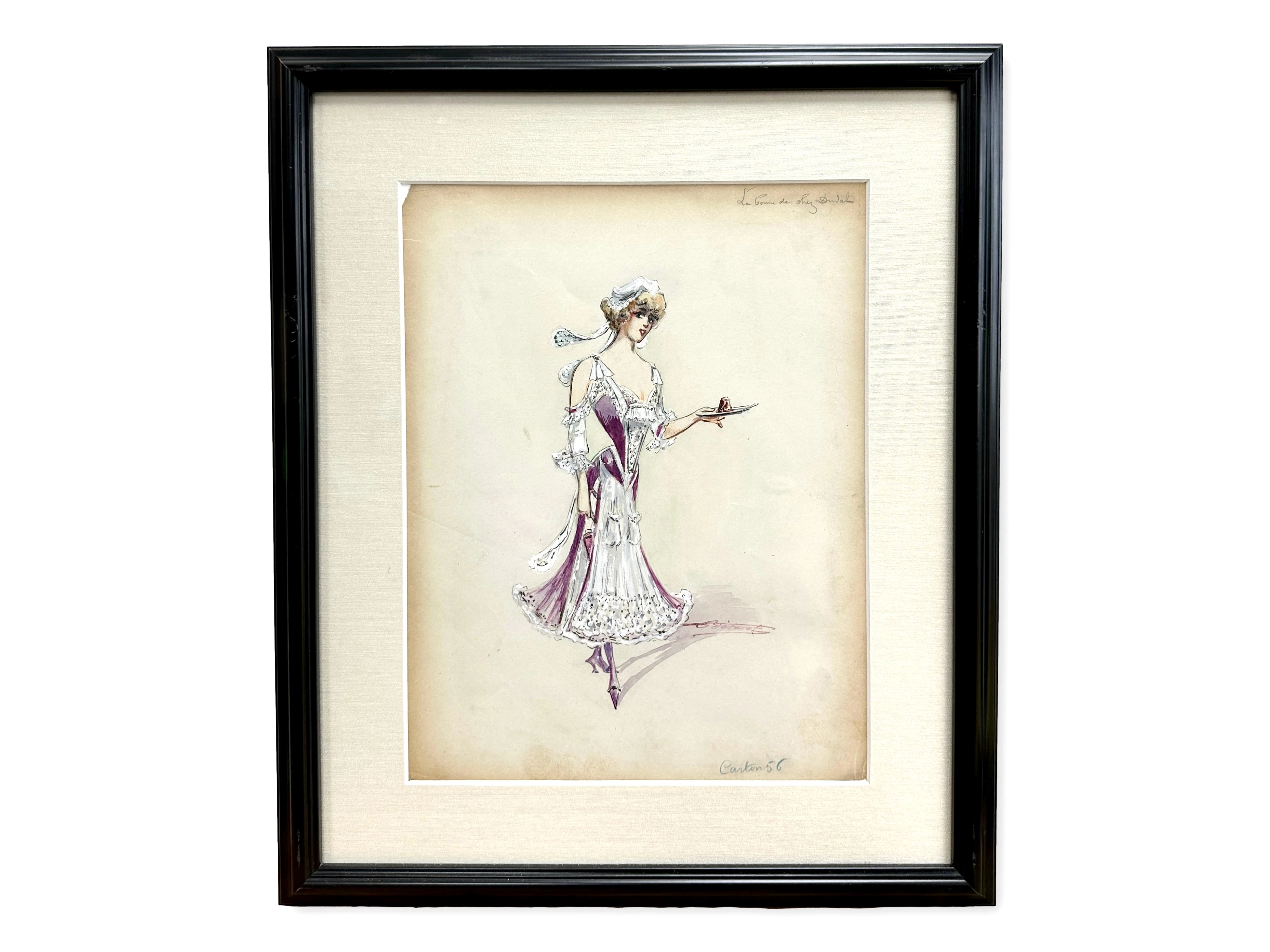 Original Folies Berg¨¨re Costume Sketch 1 Original Folies Berg¨¨re Costume Sketch