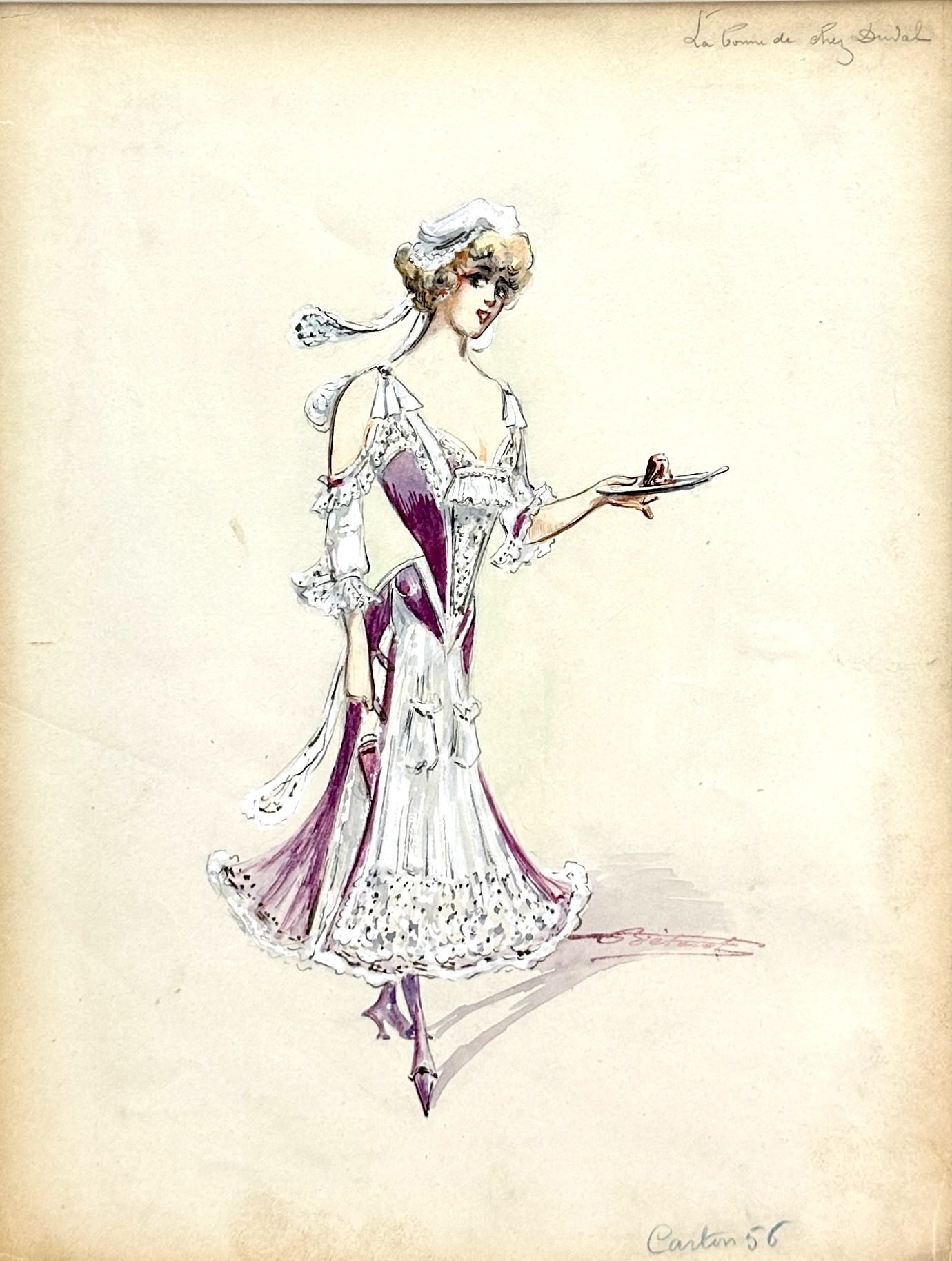 Original Folies Berg¨¨re Costume Sketch 2 Original Folies Berg¨¨re Costume Sketch