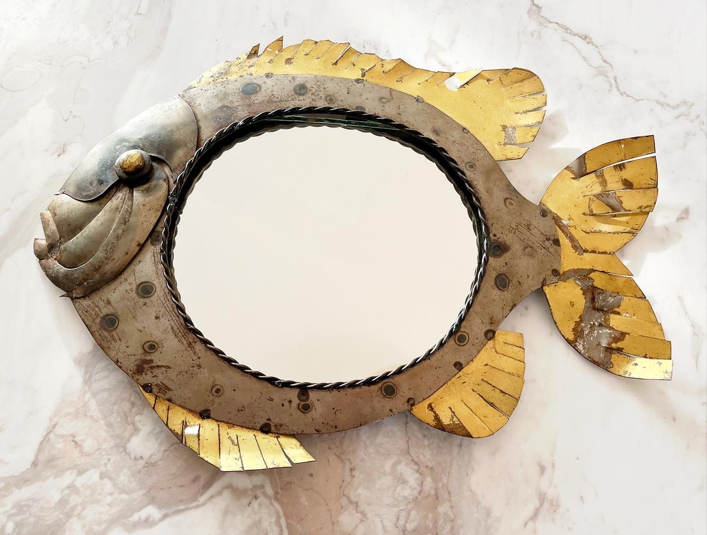 Midcentury Fish Mirror 3 Midcentury Fish Mirror