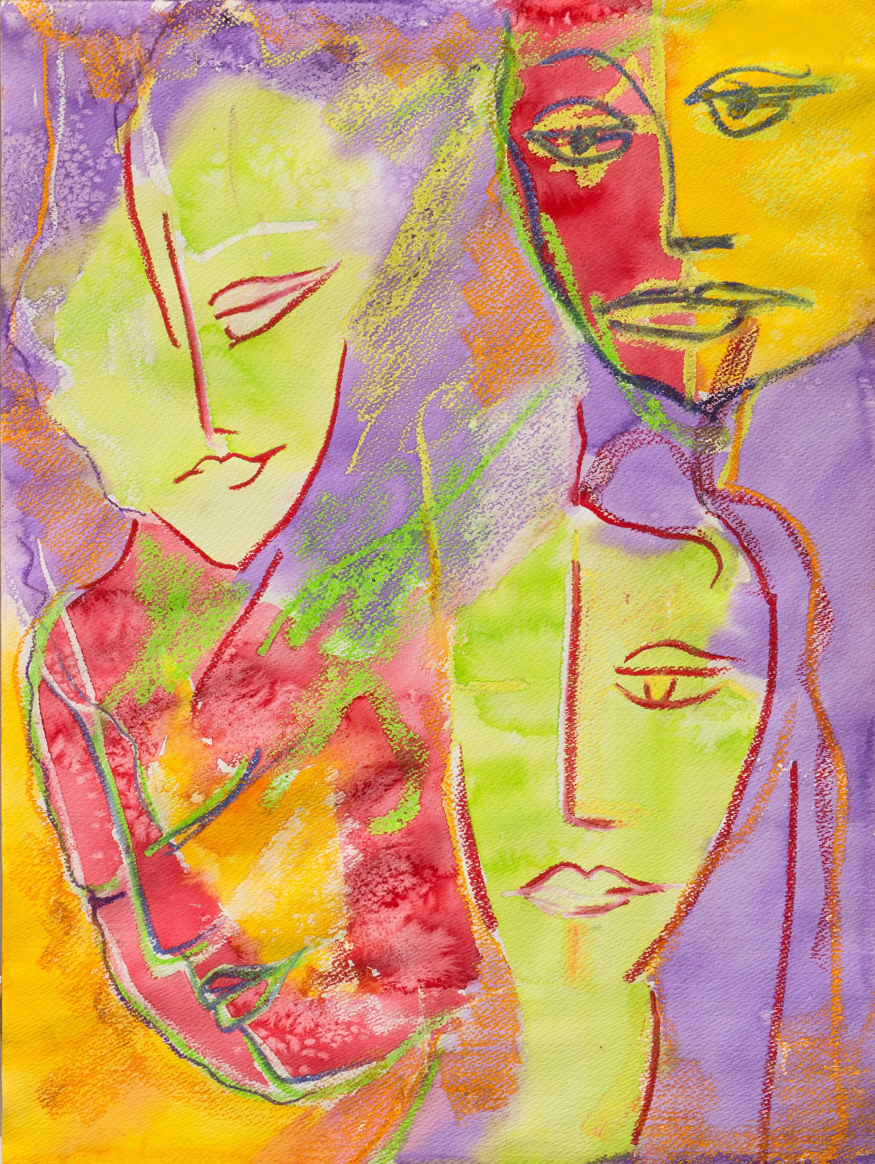 Four Women, Lilac & Rose 1 Four Women, Lilac & Rose