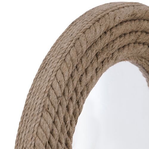 Hastings Oval Rope Wall Mirror, Natural 4 Hastings Oval Rope Wall Mirror, Natural