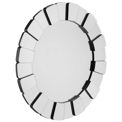 Sophia Petal 40" Round Wall Mirror, Clear 2 Sophia Petal 40" Round Wall Mirror, Clear