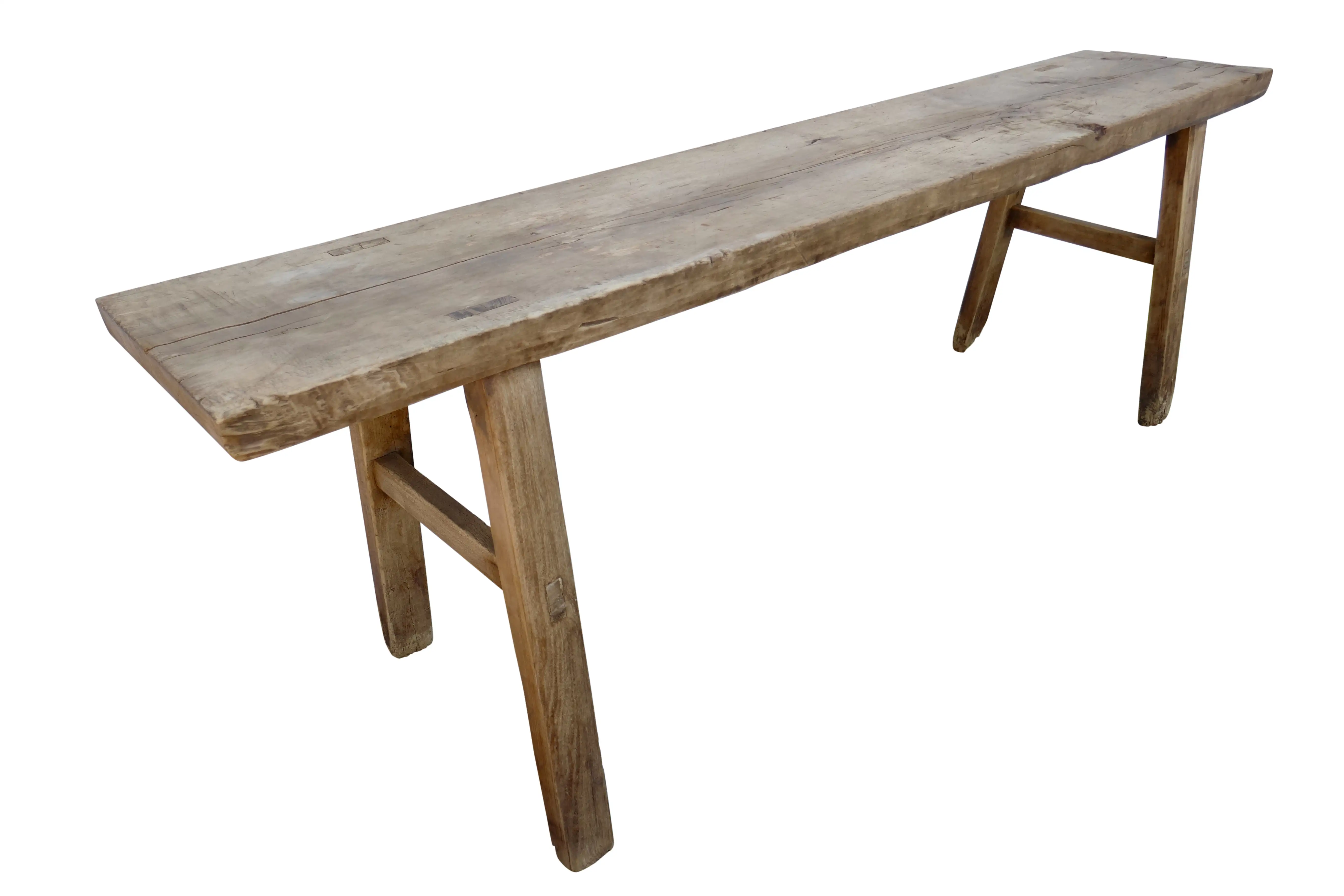 Antique Elmwood Rustic Bench/Table 2 Antique Elmwood Rustic Bench/Table