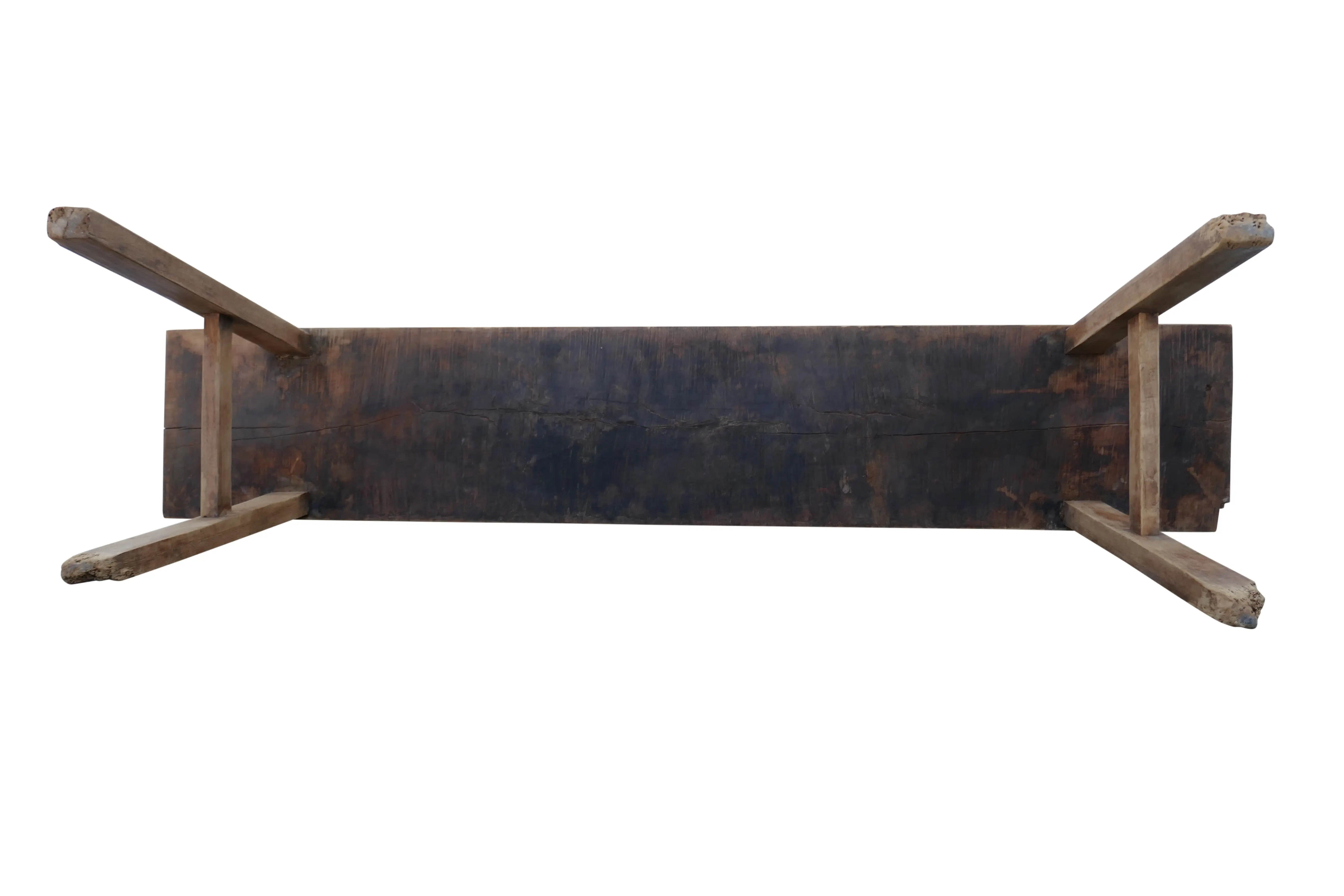 Antique Elmwood Rustic Bench/Table 5 Antique Elmwood Rustic Bench/Table