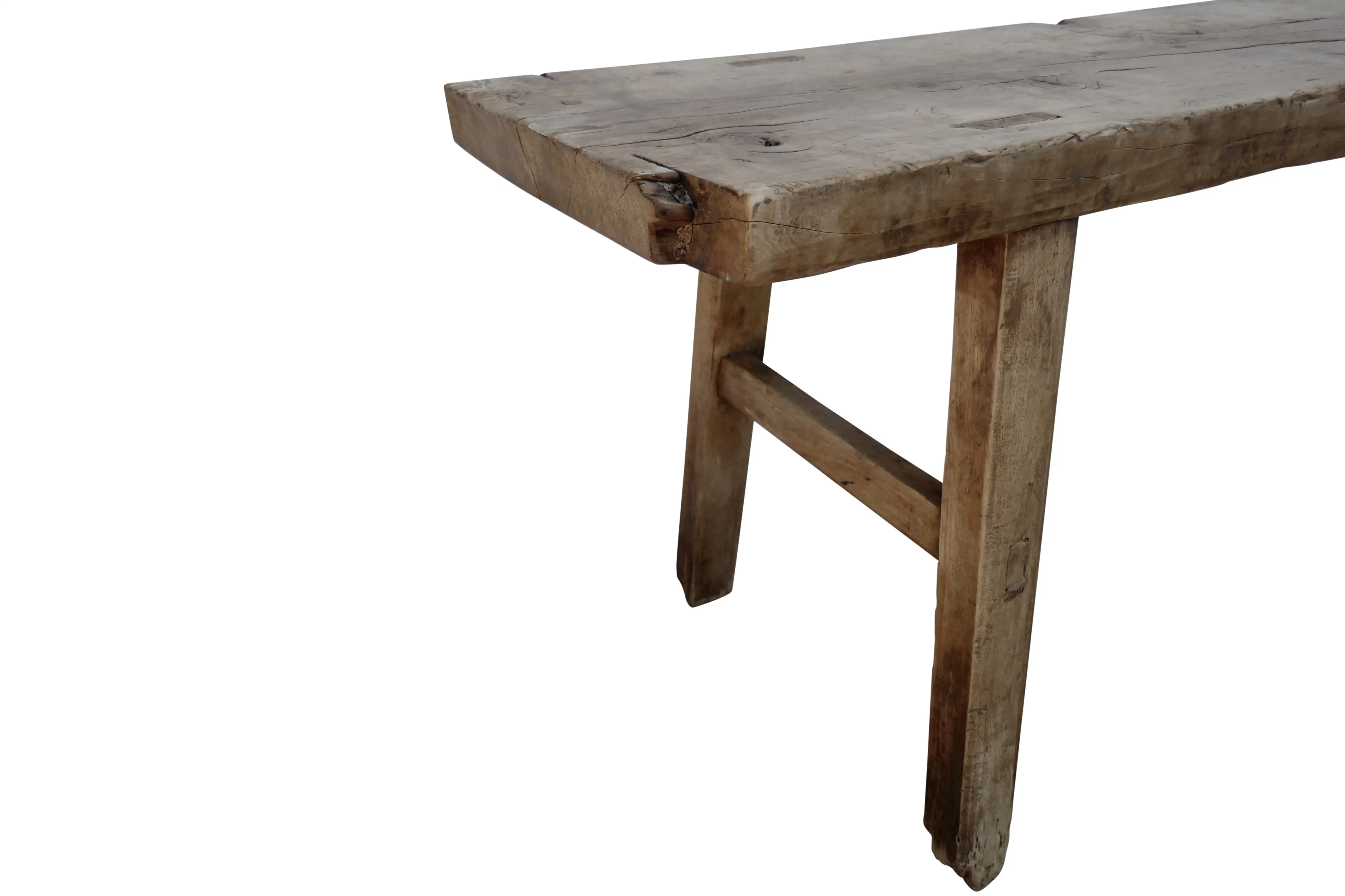 Antique Elmwood Rustic Bench/Table 6 Antique Elmwood Rustic Bench/Table
