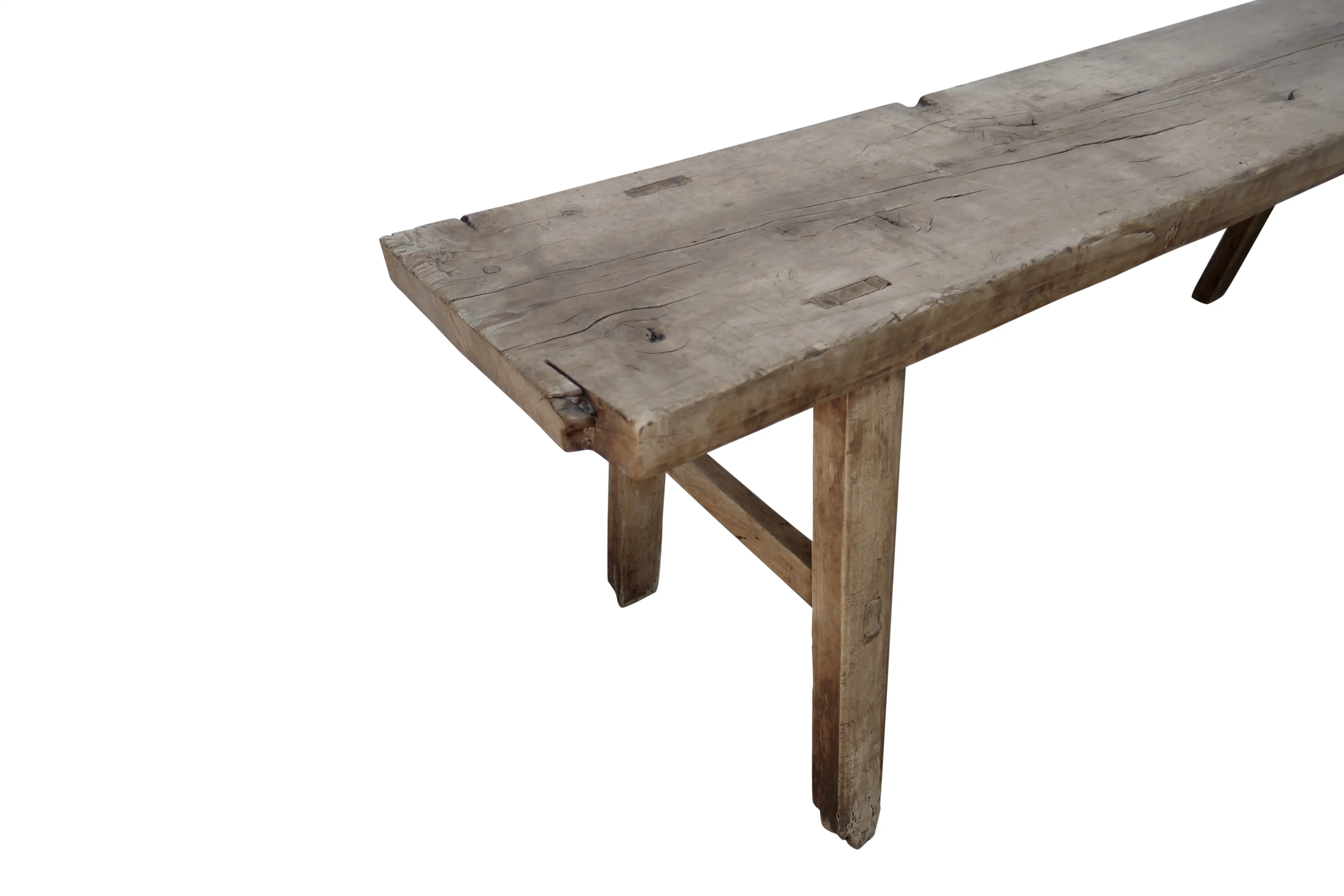 Antique Elmwood Rustic Bench/Table 7 Antique Elmwood Rustic Bench/Table