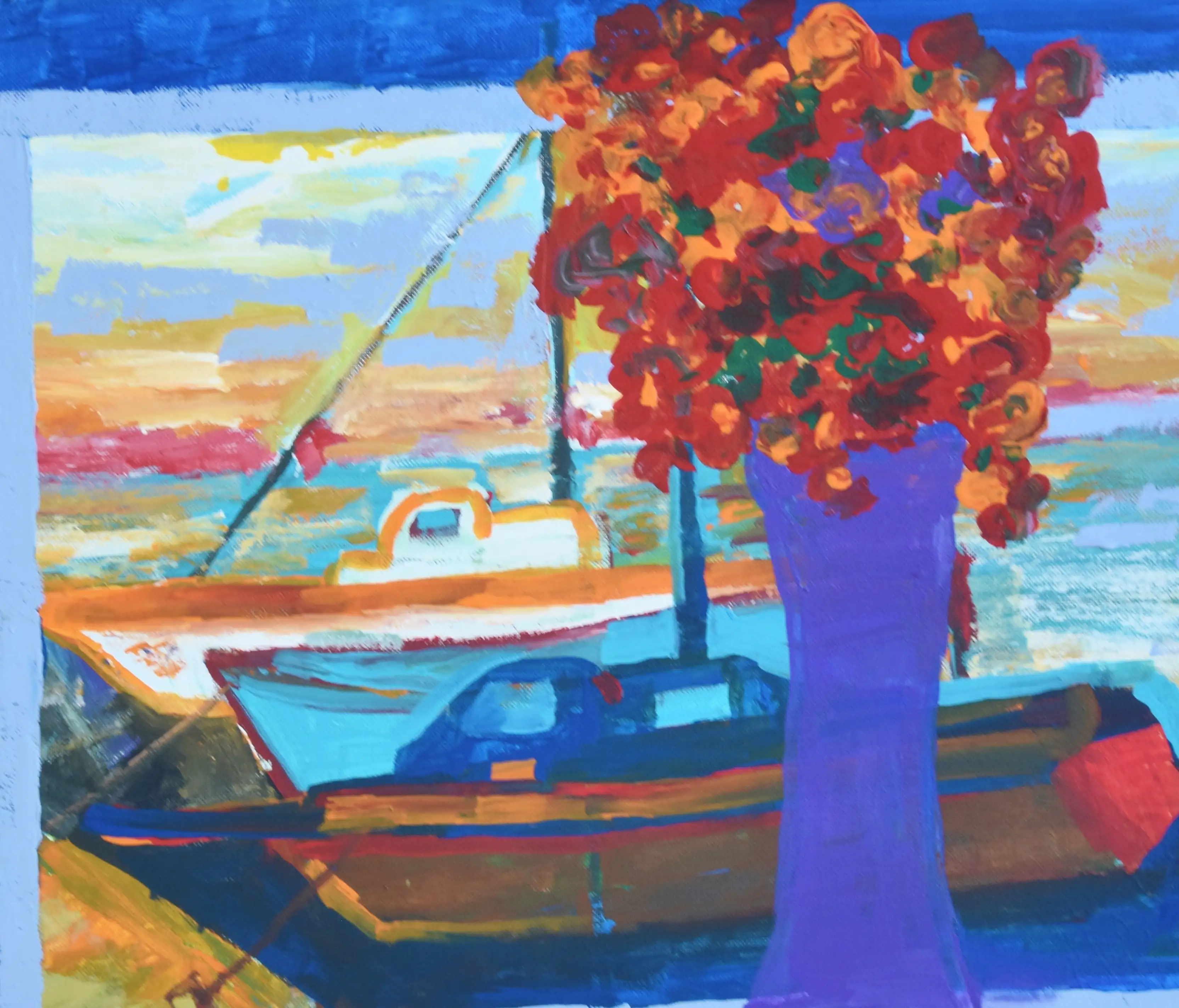 Juan Guzman Nautical & Floral Painting 5 Juan Guzman Nautical & Floral Painting