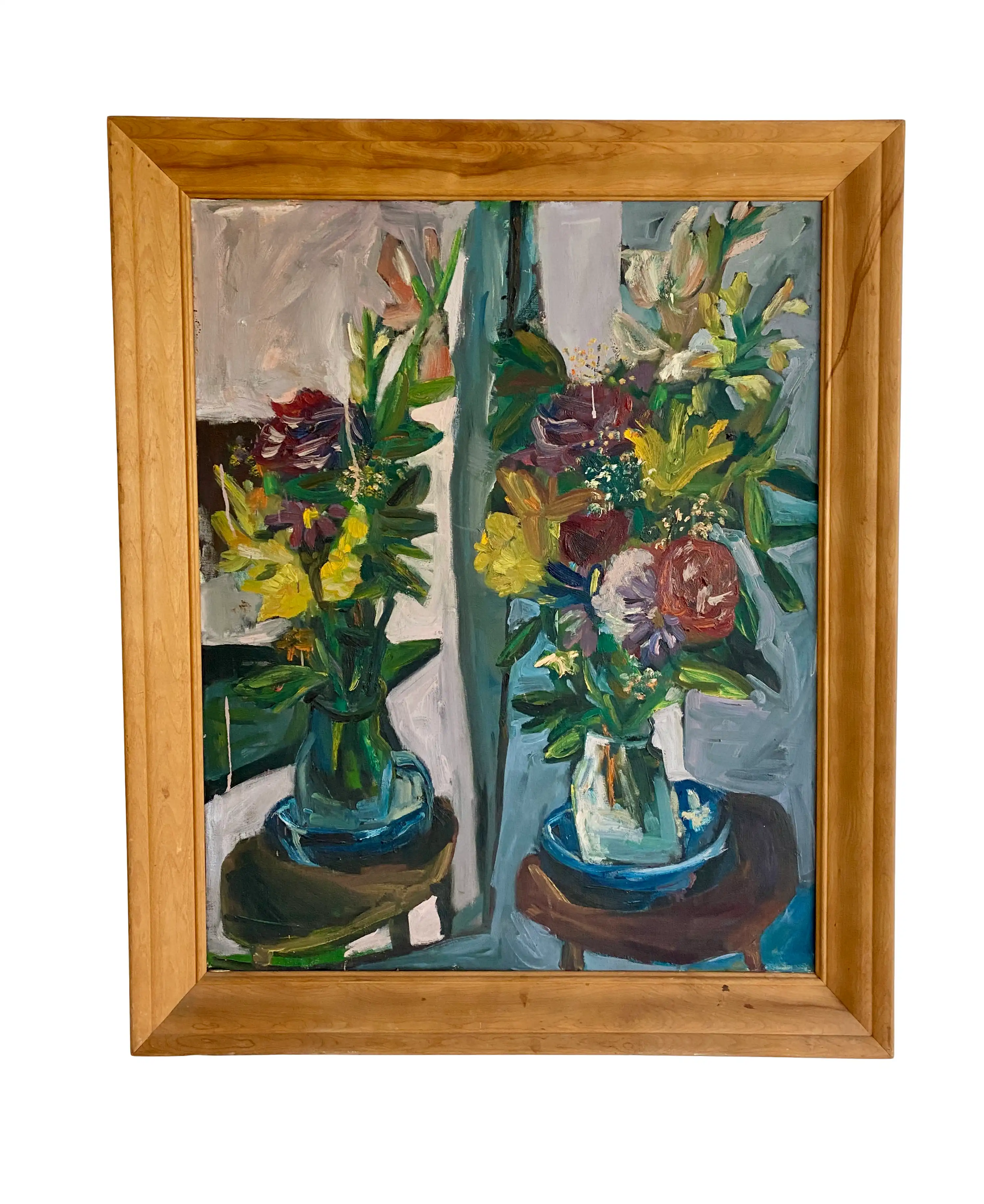 Mid-Century Abstract Oil Painting 1 Mid-Century Abstract Oil Painting