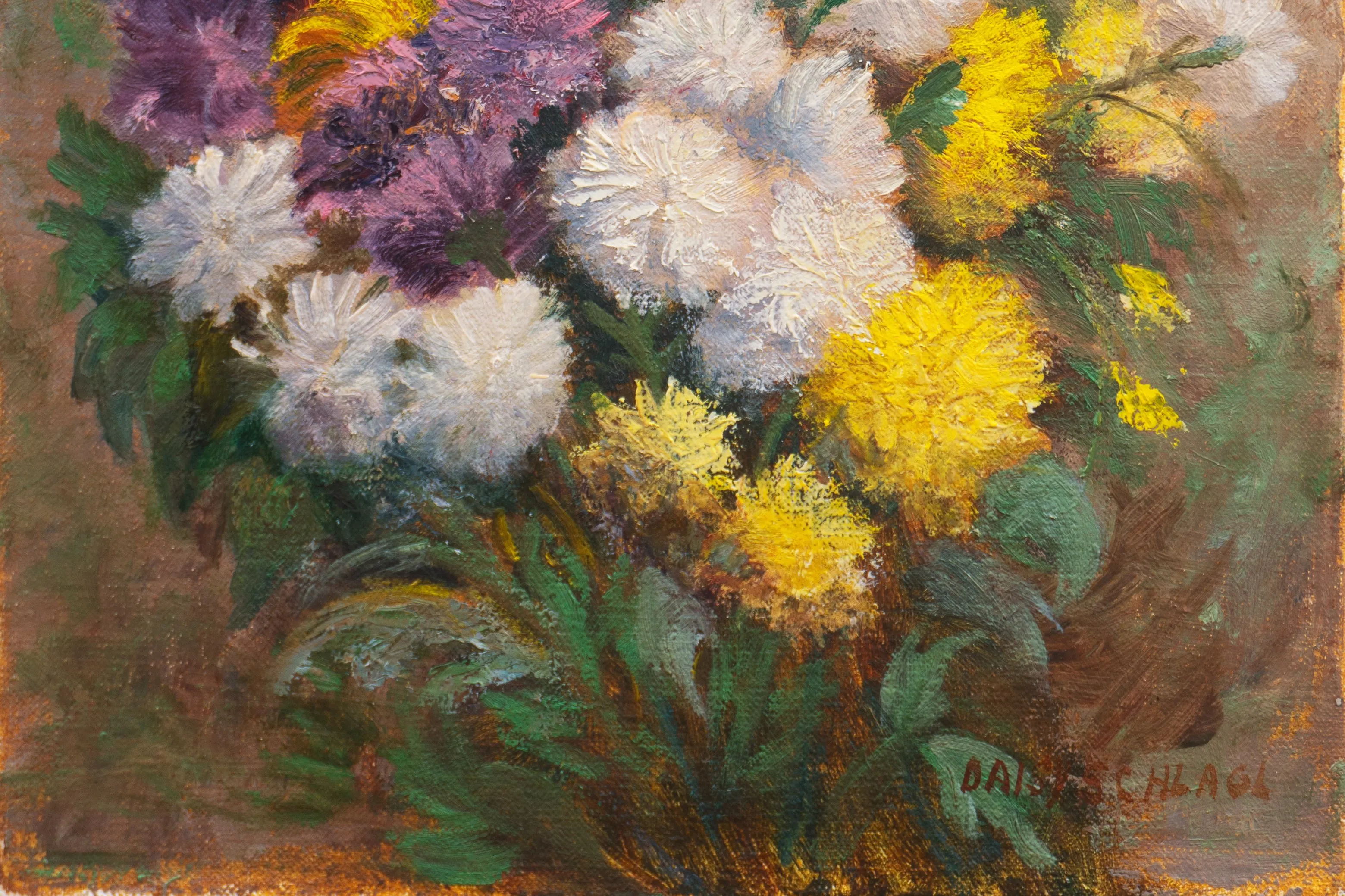 Chrysanthemums by Daisy Schlagl, 1970s 2 Chrysanthemums by Daisy Schlagl, 1970s