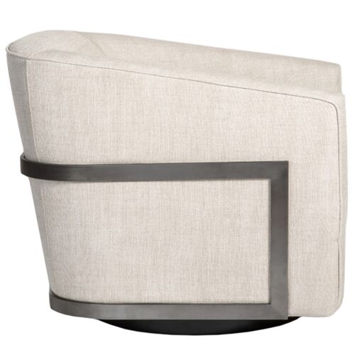 Penelope Swivel Chair, Everest Frost Performance 3 Penelope Swivel Chair, Everest Frost Performance