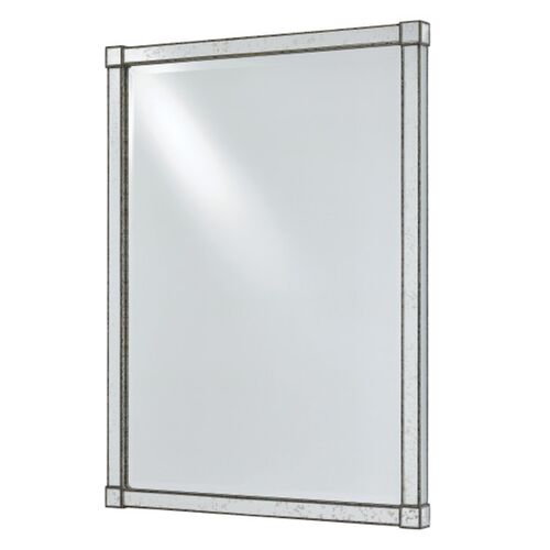 Monarch Rectangular Wall Mirror, Silver 1 Monarch Rectangular Wall Mirror, Silver