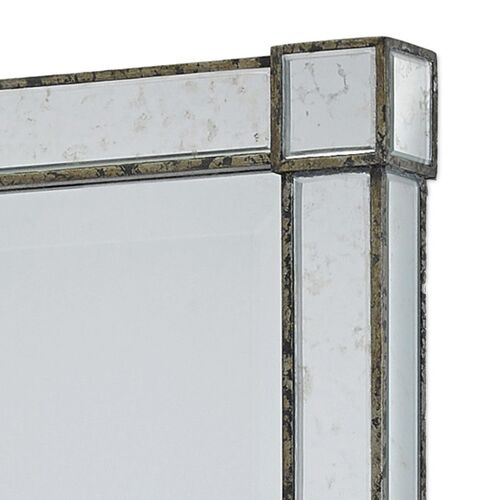 Monarch Rectangular Wall Mirror, Silver 2 Monarch Rectangular Wall Mirror, Silver
