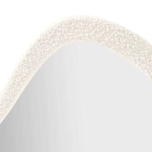Wyatt Teardrop Boucle Mirror, Cream 4 Wyatt Teardrop Boucle Mirror, Cream