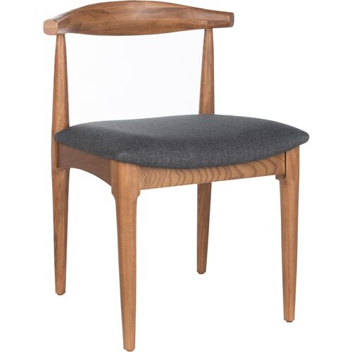S/2 Pierce Retro Dining Chairs, Brown 1 S/2 Pierce Retro Dining Chairs, Brown