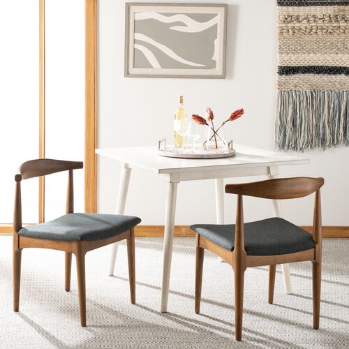 S/2 Pierce Retro Dining Chairs, Brown 10 S/2 Pierce Retro Dining Chairs, Brown