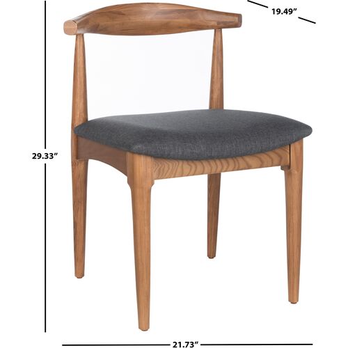 S/2 Pierce Retro Dining Chairs, Brown 13 S/2 Pierce Retro Dining Chairs, Brown