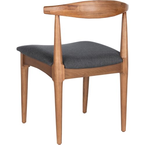 S/2 Pierce Retro Dining Chairs, Brown 6 S/2 Pierce Retro Dining Chairs, Brown