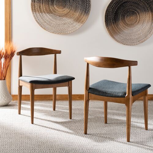 S/2 Pierce Retro Dining Chairs, Brown 9 S/2 Pierce Retro Dining Chairs, Brown