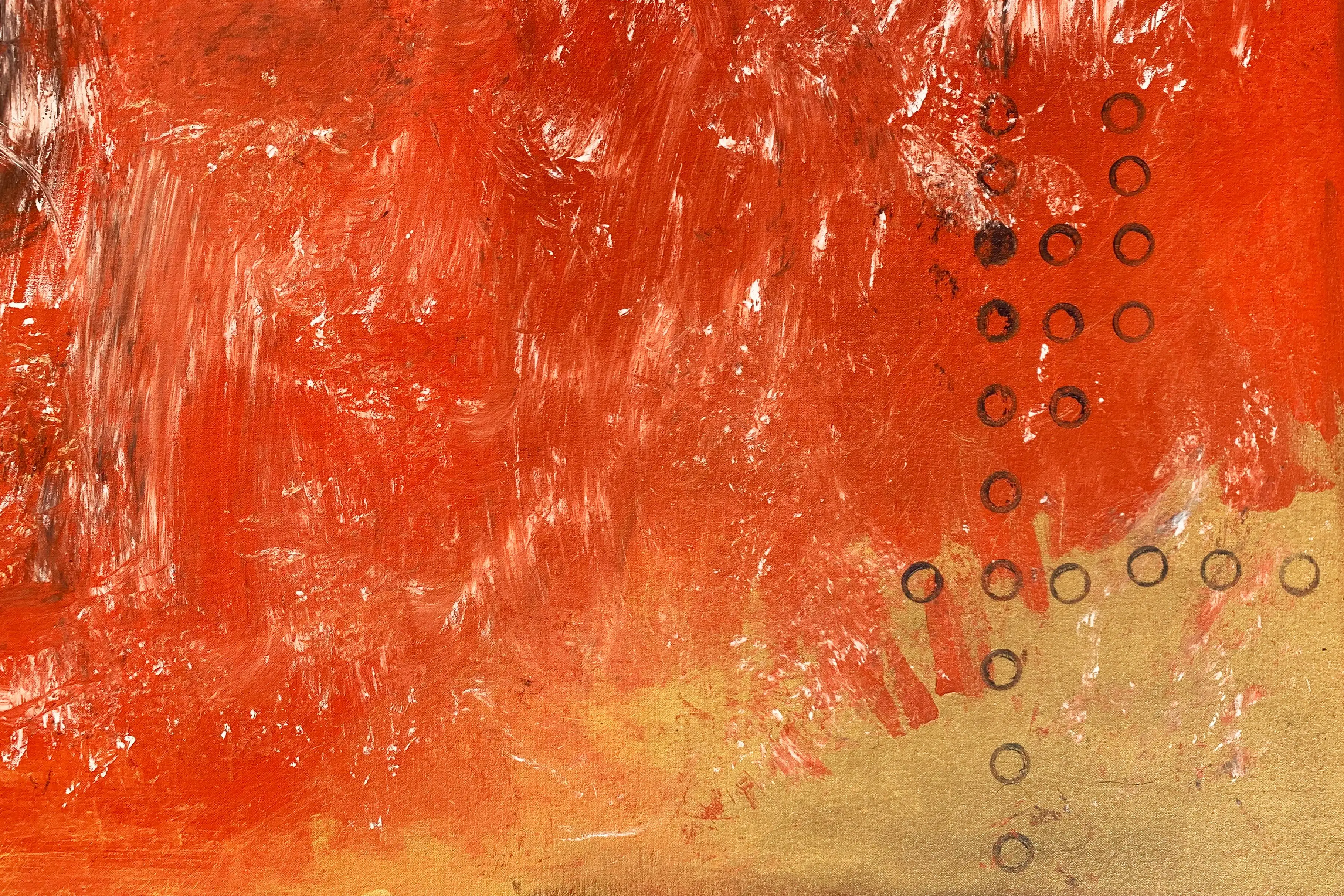 Action Abstract in Saffron and Scarlet 2 Action Abstract in Saffron and Scarlet