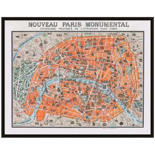 Lillian August, Monumental Map of Paris 1 Lillian August, Monumental Map of Paris
