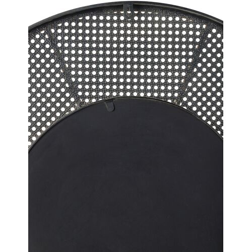 Sansa Round Cane Wall Mirror, Khaki 6 Sansa Round Cane Wall Mirror, Khaki