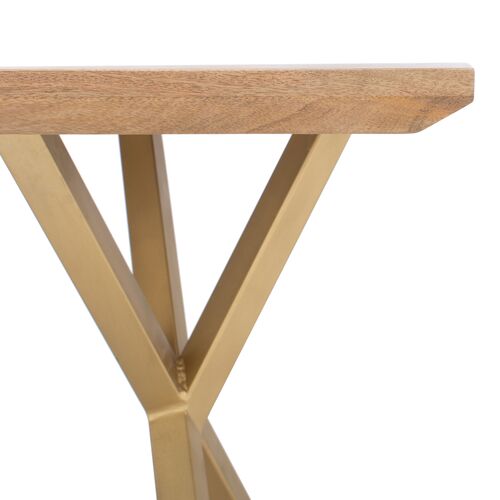 Deva Rectangle Dining Table, Natural/Gold 4 Deva Rectangle Dining Table, Natural/Gold