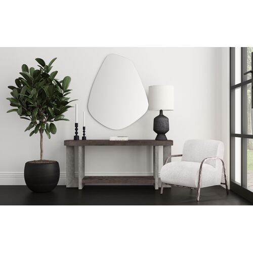 Sean Wall Mirror, Silver 2 Sean Wall Mirror, Silver