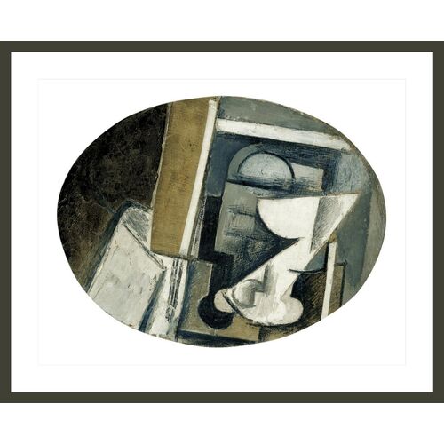 A Glass on a Table by Pablo Picasso Framed Print