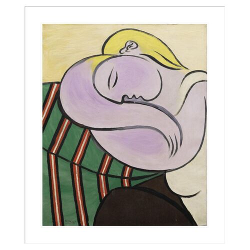 Woman with Yellow Hair by Pablo Picasso Framed Print
