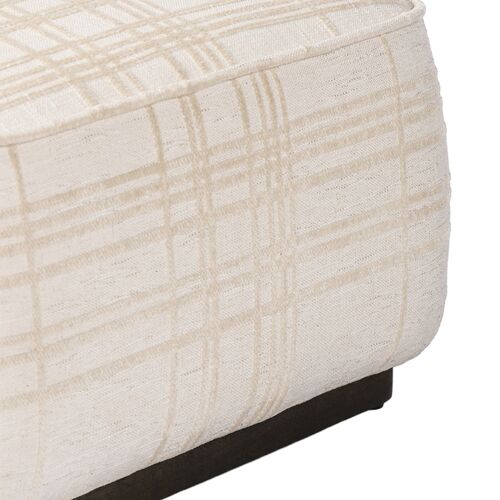 Janessa Square Ottoman, Sheffield Ivory Box Print 2 Janessa Square Ottoman, Sheffield Ivory Box Print