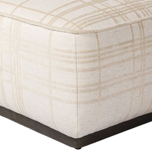 Janessa Square Ottoman, Sheffield Ivory Box Print 7 Janessa Square Ottoman, Sheffield Ivory Box Print