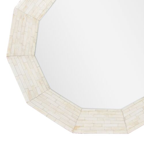 AresRound Wall Mirror, Natural Bone 2 AresRound Wall Mirror, Natural Bone